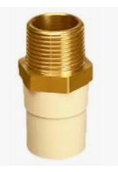 Ajay Pipes CPVC BRASS Fittings Hexa Male Adopter Brass Threaded