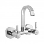 Sink Mixer (Wall Mounted) with 150mm(6inch) long swivel spout connecting legs and wall flanges