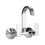 Sink Mixer (Wall Mounted) with 150mm(6inch) long swivel spout and wall flange
