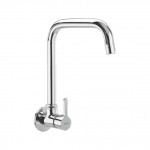 Sink cock (Wall mounted) with 232mm(9inch) long swivel spout and wall flange