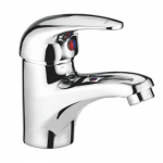 Single Lever Basin mixer with 450mm braided connection pipe (without pop-up)