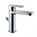 Single Lever Basin Mixer without Popup Waste with 450mm long braided hoses