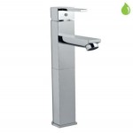 Single Lever Tall Boy with 140mm Extension Body Fixed Spout without Popup Waste System with 600mm long Braided House