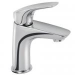 Single Lever Basin Mixer without Popup Waste & with Braided Hoses