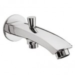 Bath Tub Spout with Button Attachment for Telephonic Shower