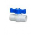 PipolE Pipes - UPVC Fittings - BALL VALVE (Short Handle - Union Type) - 1/2 inch (15 mm) Dia