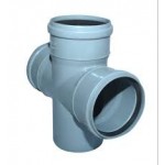 Ajay Pipes - SWR Fittings - Cross Tee - 2 1/2 inch (75 mm) Dia