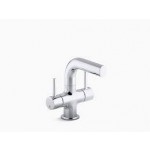 Cuff  Dual-handle monoblock lavatory faucet without drain