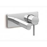 Cuff  Wall-mount lavatory faucet trim in polished chrome