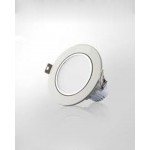 Bajaj DOVEE- LH' Recess mounting low height backlit round LED downlightwith non integral driver - Neutral white