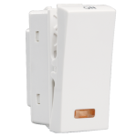 Crabtree's SIGNIA 16 AX One way switch with indicator (Anti-Viral) (White)