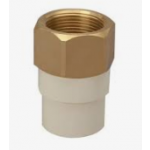 Ajay Pipes - CPVC BRASS Fittings - Hexa Female Adopter Brass Threaded (FABT) - 1 1/4 inch (32 mm) Dia
