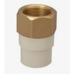 Ajay Pipes - CPVC BRASS Fittings - Hexa Female Adopter Brass Threaded (FABT) - 1 1/2 inch (40 mm) Dia
