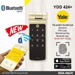 Yale Digital Door Lock with Biometric, Bluetooth, PIN Code and Mechanical Key Steel Rim Lock (Standard Size, Black