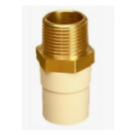Ajay Pipes - CPVC BRASS Fittings - Hexa Male Adopter Brass Threaded (MABT) - 3/4 inch (20 mm) Dia