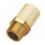 PipolE Pipes - CPVC BRASS Fittings - Reducer Hexa Male Adopter Brass Threaded (MABT) - 1 x 3/4 inch (25x20 mm) Dia