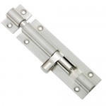 Dorset SS Tower Bolt - with Screw - TS-810-8 INCH - Square Shape, Rod Dia - 10mm