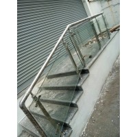 Stainless Steel Steel Railing with Glass Railing