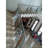 Stainless Steel Steel Railing with Glass Railing