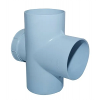 Ajay Pipes - SWR Fittings - Door Tee - 4 inch (110 mm) Dia