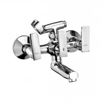 Wall mixer with telephonic shower