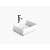 Delta  Vessel lavatory without faucet hole