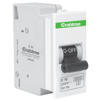 Crabtree's VERONA 10 A SP Mini MCB C Series 3 kA (White)