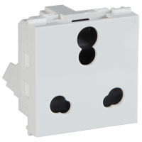 Crabtree's SIGNIA 6 A 5 Pin socket (Anti-Viral) (White)