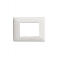 Modular Cover plate with decorative ring - White - Mx2 - 102 - 2M