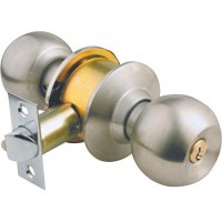Yale Cylindrical Round Stainless Steel Door Lock with Key 