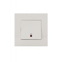 White MR - 20A. Switch with Indicator (with Blue L.E.D) - 1M