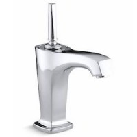 Dual handle monoblock lavatory faucet 