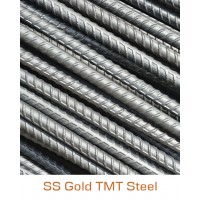 SS Gold TMT Bar Fe-500 Grade - 25mm