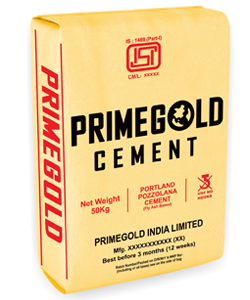 Prime Gold Cement PPC -50Kgs - PPC - Cement -BuildersMART
