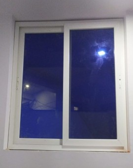 UPVC fixed Window blue (reflected) Glass
