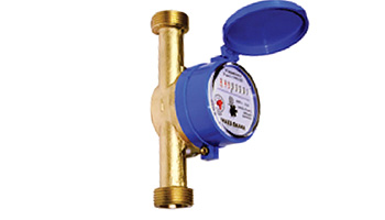 Water meter is connected to the public water supply system