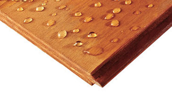 Plywood shows resistance to moisture making it suitable for exteriors
